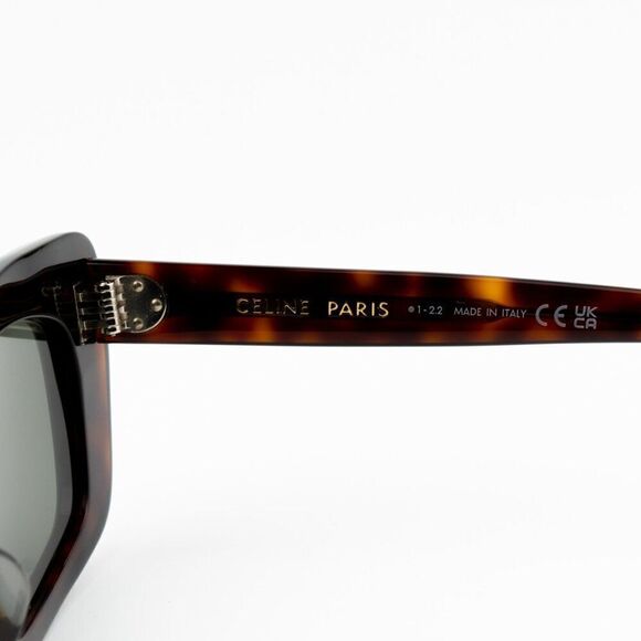 NEW Celine CL40259I 52N Havana Green Rectangle Unisex Sunglasses CL 40259I main image 5